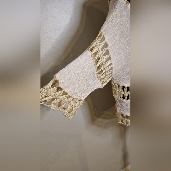 Rue 21 Macreme Boho Cream Color Top - Picture 5 of 12